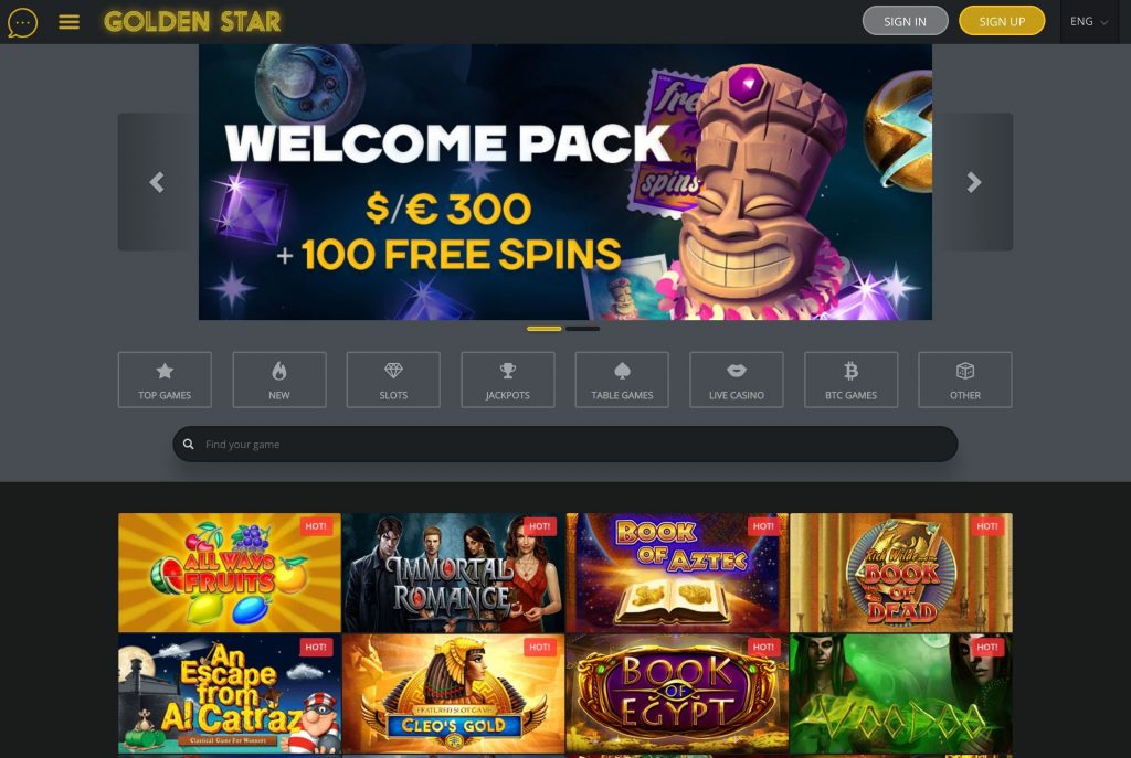 Golden Star Casino crypto-casino site