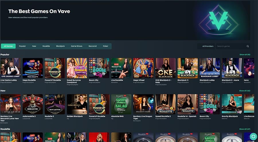 guide du casino crypto vave