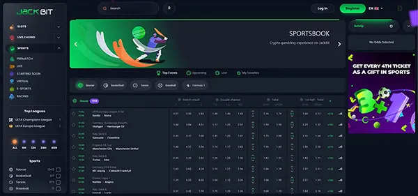 painel de jogos KYC-free