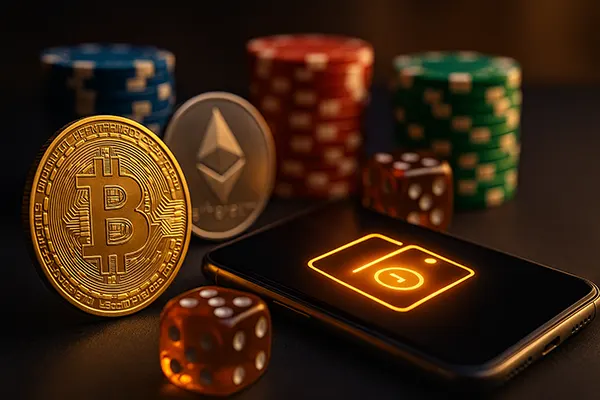 Krypto-Casino-Spielszene